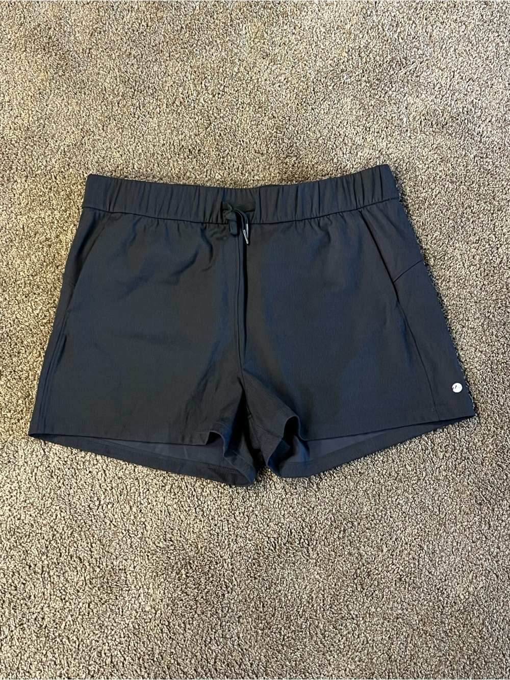 WILLIT Women’s Black Athletic Hiking Shorts with Elastic Waist